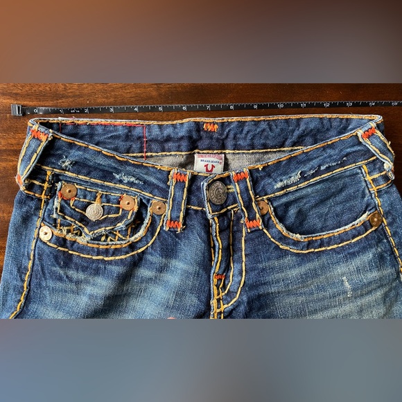 True Religion designer jeans JOEY SUPER T -size 26. AWESOME COLOR WAY!!! RARE! - Picture 15 of 15